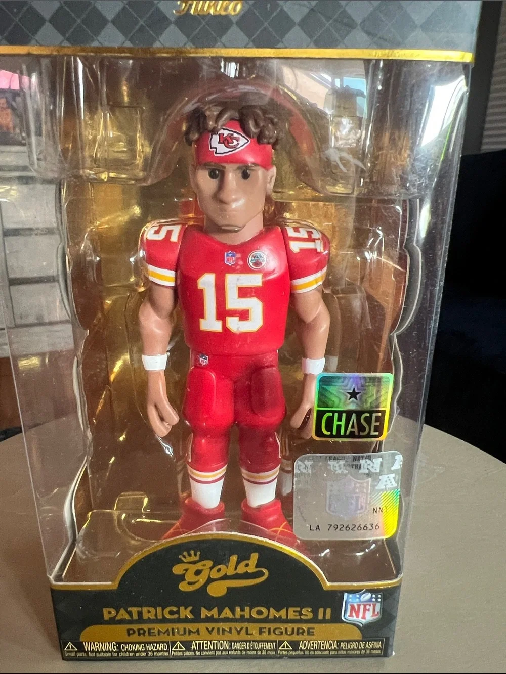 Patrick Mahomes Funko Gold – CHASE Edition – NFL Premium Vinyl – BNIB
